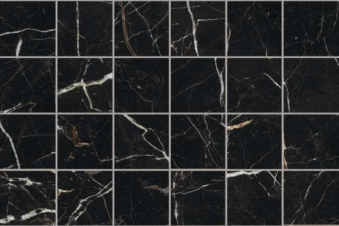 Мозаика 610110000460 Аллюр Империал Блэк / Allure Imperial Black 30x30 9мм лапатированный