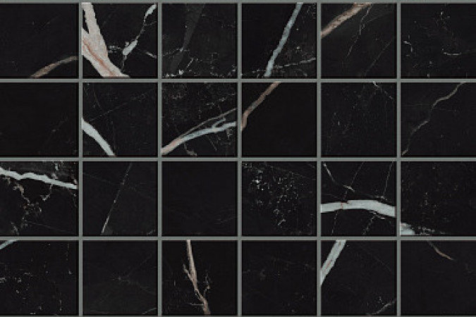 Мозаика 610110000815 Эмпаир Калакката Блэк / Empire Calacatta Black 30x30 9мм лапатированный