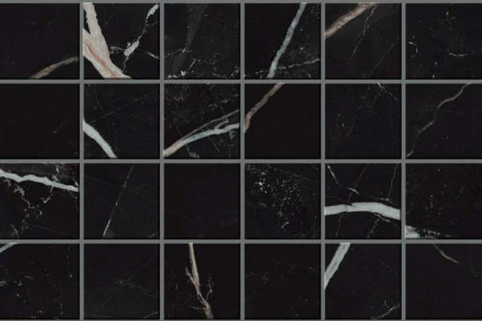 Мозаика 610110000822 Эмпаир Калакката Блэк / Empire Calacatta Black 30x30 9мм матовый