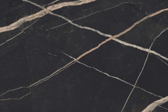 Фото Керамогранит 610015000626 Эмпаир Калакката Блэк / Empire Calacatta Black 60x60 9мм лапатированный - 12