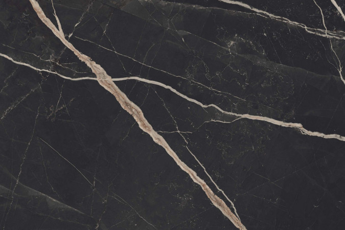 Керамогранит 610015000612 Эмпайр Калаката Блэк / Empire Calacatta Black 80x80 9мм лапатированный