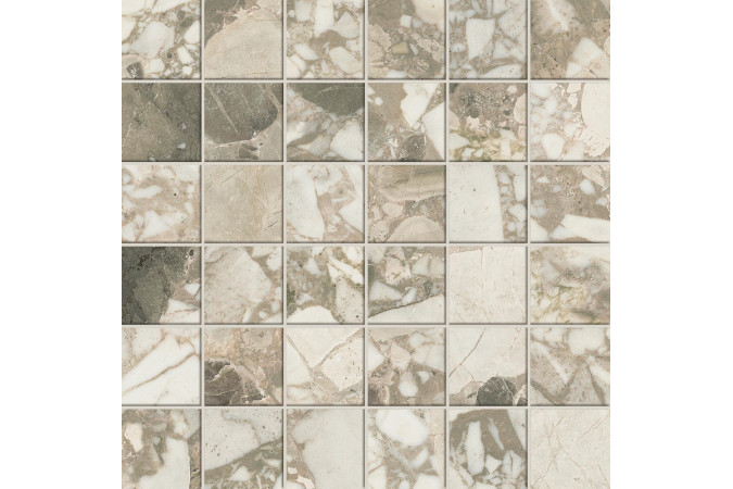 Фото 610110001074 Ceppo Ap. Cream FORTE DEI MARMI кремовый 30x30 матовый мозаика - 1