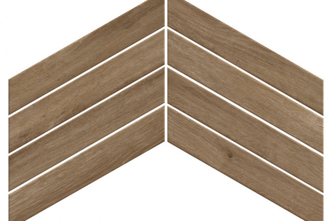 Фото Керамогранит 600010002450 Фьюжн Оак Рустик Шеврон / Fusion Oak Rustic Chevron7,5x45 9мм матовый - 1