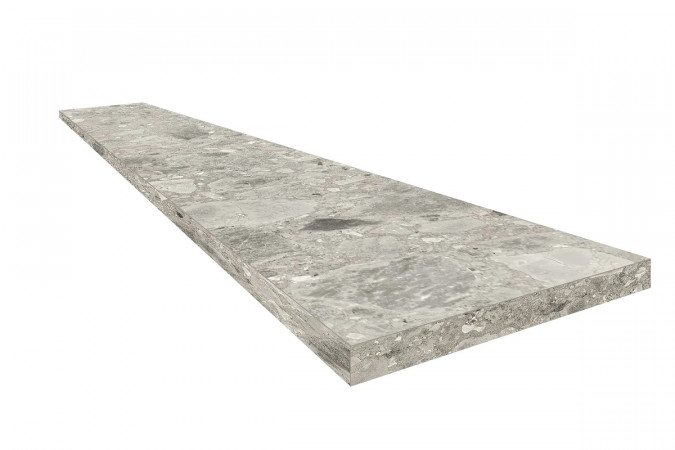 Фото 620070002485 ГРЭЙ 120 УГЛ.ЛЕВ Brera серый 33x120 матовый - 1