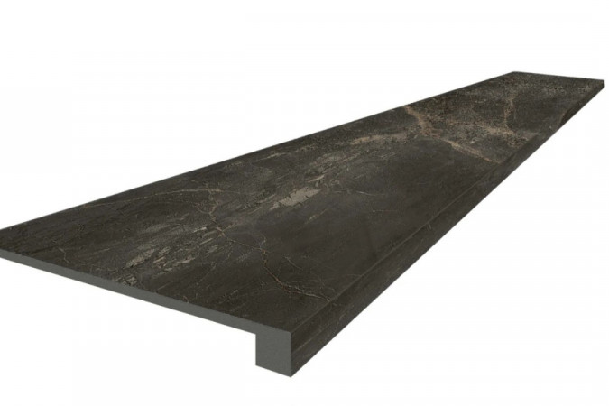 Ступень из керамогранита 620070002807 Канова Дарк / Canova Dark 33x60 9мм матовый