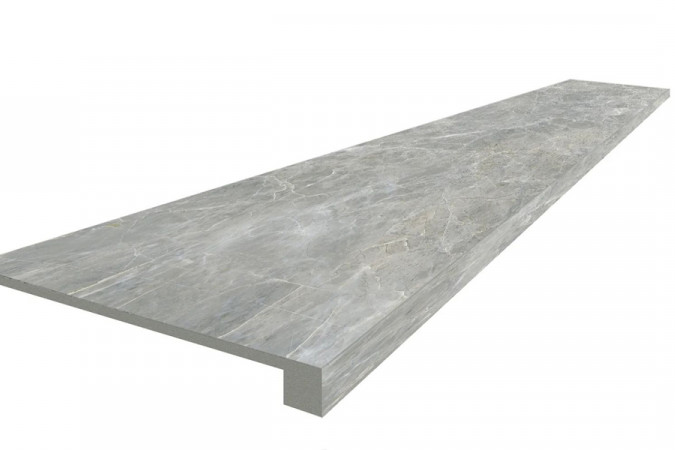 Ступень из керамогранита 620070002818 Канова Грэй / Canova Grey 33x120 9мм матовый