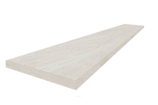 Фото 620070002568 УАЙТ 120 УГЛ.ЛЕВ Contea белый 33x120 матовый - 1