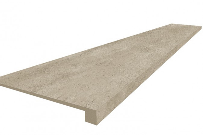 Ступень из керамогранита 620070002578 Крета Крим / Creta Cream 33x60 9мм матовый