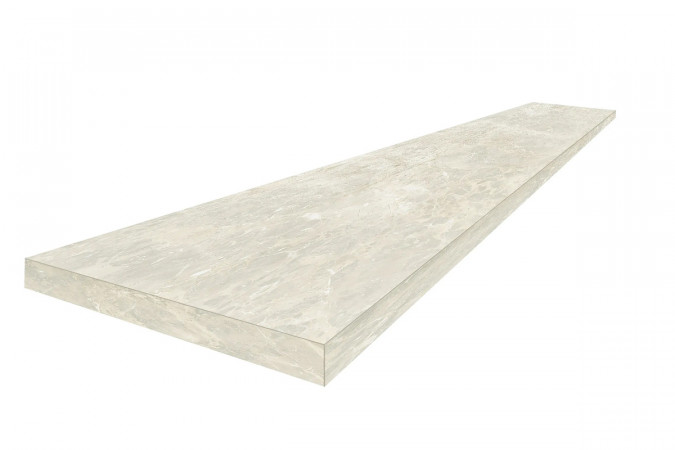 Фото 620070002306 УАЙТ 60 УГЛ.ЛЕВ Da Vinci белый 33x60 матовый - 1