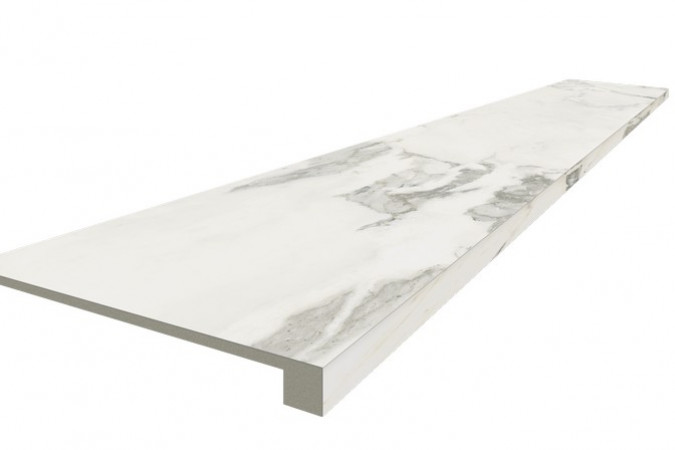 Ступень из керамогранита 620070002489 Микеланджело Колд / Michelangelo Cold 33x120 9мм матовый