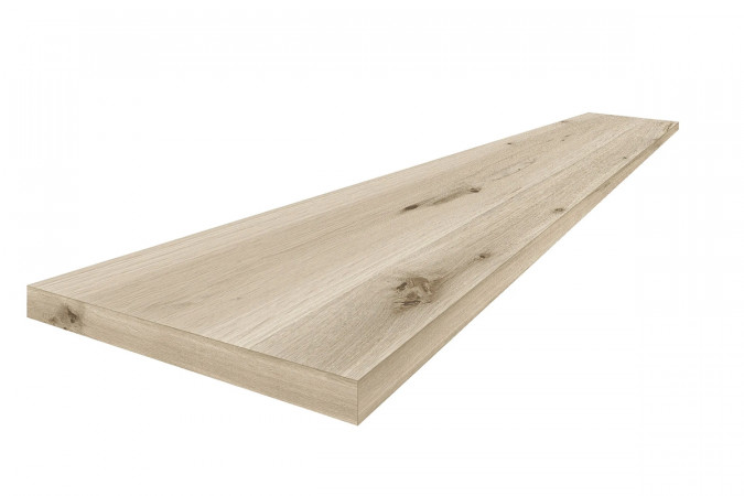 Фото 620070002512 УАЙТ 120 УГЛ.ЛЕВ Natura белый 33x120 матовый - 1