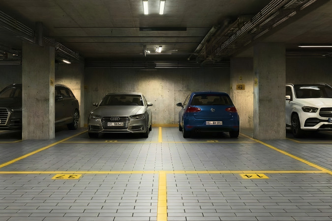 Фото Керамогранит для паркинга серого цвета прямоугольник 100x200x15 R11 - 2