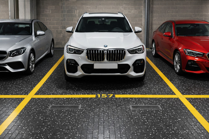 Фото Керамогранит для паркинга черного цвета прямоугольник 100x200x15 R12 - 2