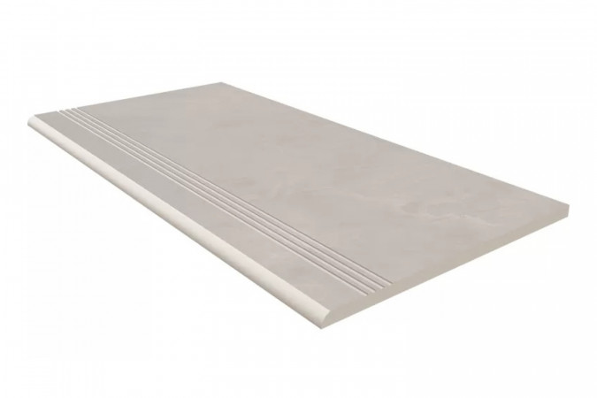Ступень GF01 Light Grey Graffito 30х60 матовая
