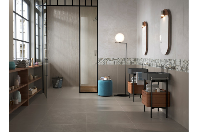 Фото Керамогранит HUED GREY 100х300см matt 3мм на сетке - 20