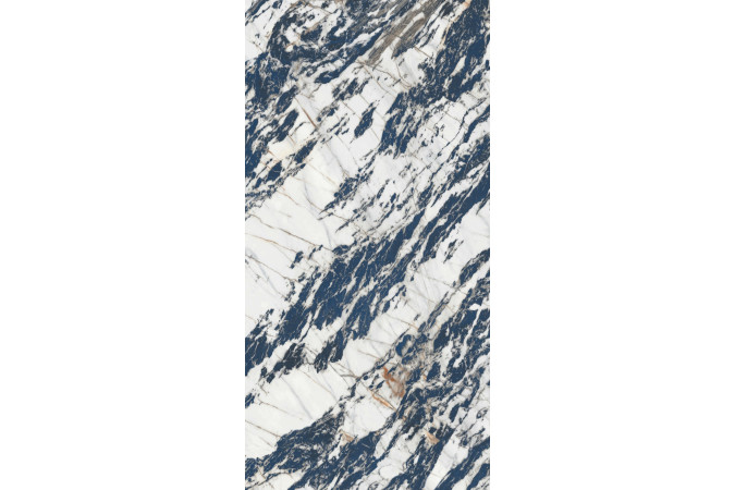 Фото Керамогранит TIFFANY BLUE 160х320см POLISHED 6мм (FLOW/3F) - 1