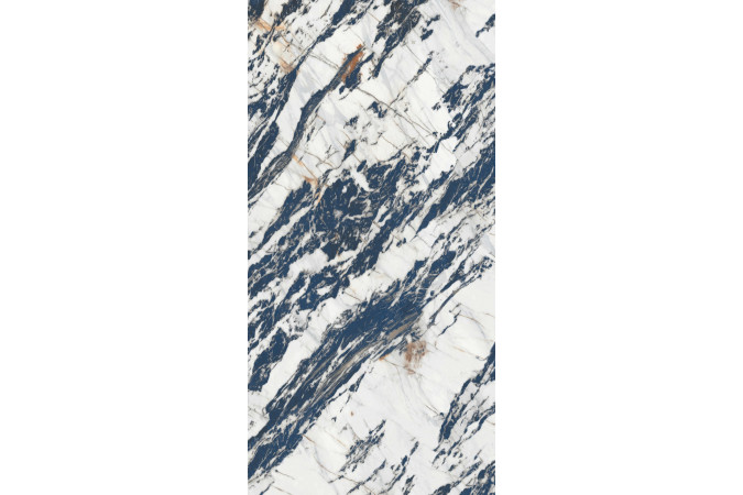 Фото Керамогранит TIFFANY BLUE 160х320см POLISHED 6мм (FLOW/3F) - 4
