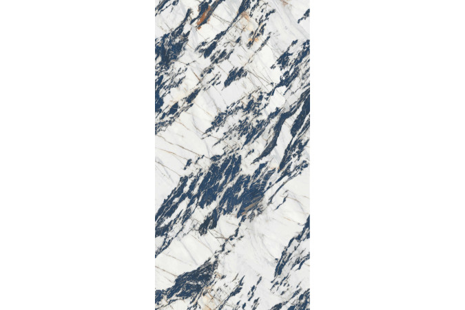 Фото Керамогранит TIFFANY BLUE 162х323см POLISHED 6мм (FLOW/3F) - 2