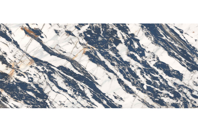 Фото Tiffany Blue Polished Porcelain Tile 120X280 - 2