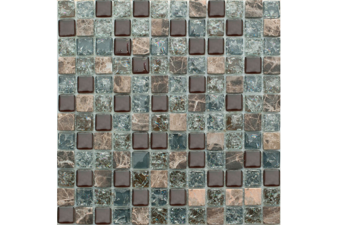 Фото Мозаика NS Mosaic No-191A стекло камень 29,8x29,8см - 1