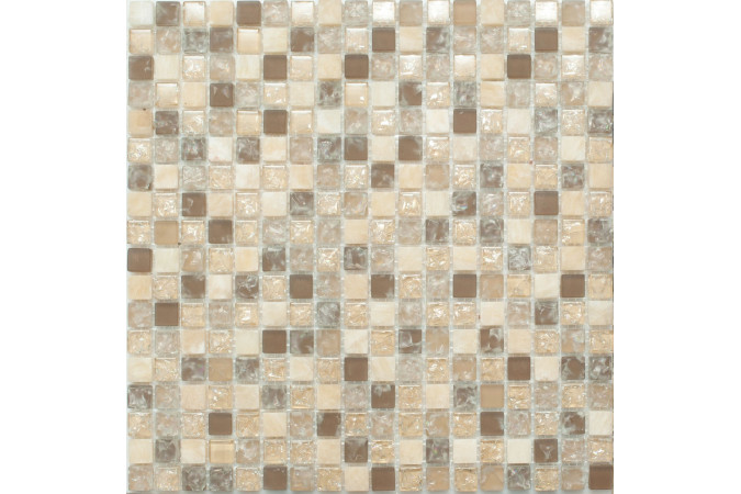Фото Мозаика NS Mosaic No-194 стекло камень 30,5x30,5см - 1