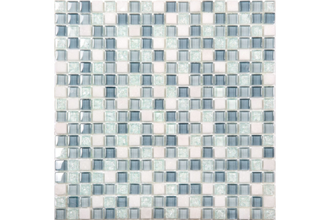 Фото Мозаика NS Mosaic No-230 стекло камень 30,5x30,5см - 1