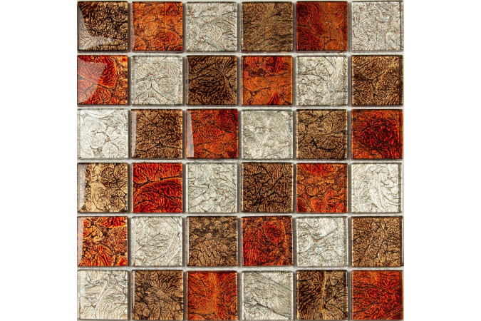 Фото Мозаика NS Mosaic S-805 стекло 30,5x30,5см - 1