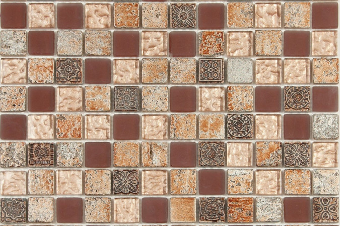 Фото Мозаика NS Mosaic S-820 стекло керамика 29,8x29,8см - 1