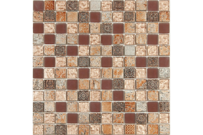 Фото Мозаика NS Mosaic S-820 стекло керамика 29,8x29,8см - 1