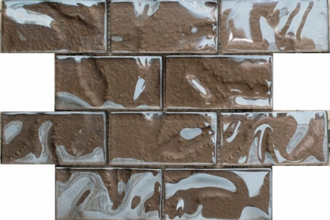Фото Мозаика NS Mosaic S-829 стекло 24,8x29,8см - 1