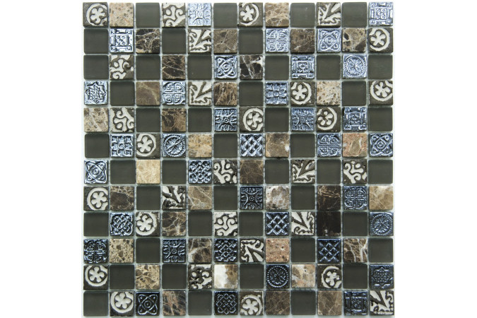 Фото Мозаика NS Mosaic S-835 стекло 29,8x29,8см - 1