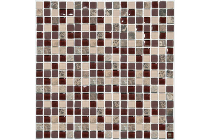 Фото Мозаика NS Mosaic S-841 стекло камень 30,5x30,5см - 1