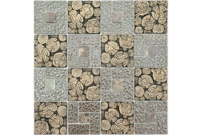 Фото Мозаика NS Mosaic S-846 стекло полимер 29,5x29,5см - 1