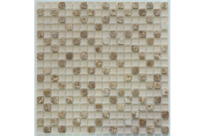 Фото Мозаика NS Mosaic S-853 стекло камень 30,5x30,5см - 1