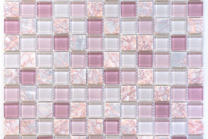 Фото Мозаика NS Mosaic S-854 стекло камень 29,8x29,8см - 1