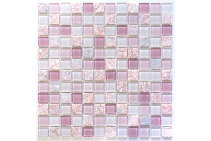 Фото Мозаика NS Mosaic S-854 стекло камень 29,8x29,8см - 1