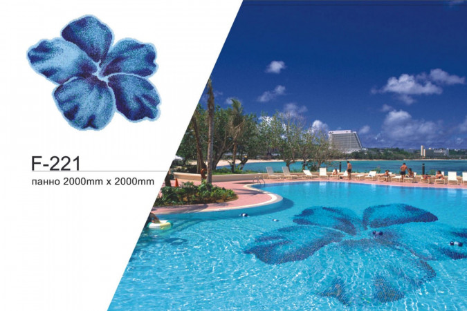 Фото Мозаика NS Mosaic F-221 стекло 200x200см - 2