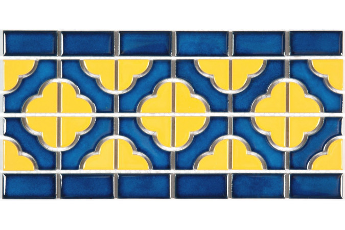 Фото Мозаика NS Mosaic BW0019 керамика глянцевая 15x30,6см - 1