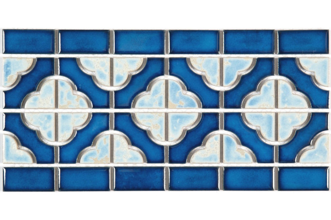 Фото Мозаика NS Mosaic BW0020 керамика глянцевая 15x30,6см - 1