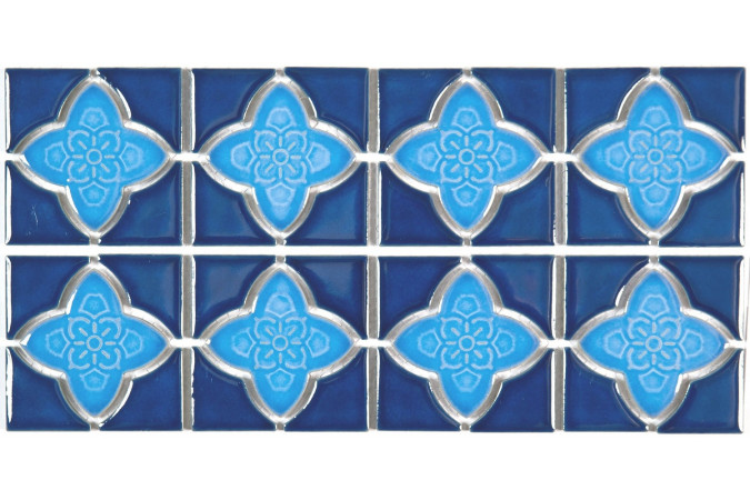 Фото Мозаика NS Mosaic BW0021 керамика глянцевая 15x30,6см - 1