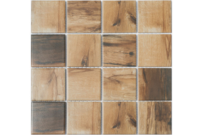 Фото Мозаика NS Mosaic PR7373-41 керамика матовая 30,6x30,6см - 1