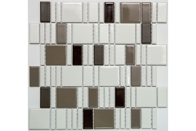 Фото Мозаика NS Mosaic PS2348-12 керамика матовая 30x30см - 1