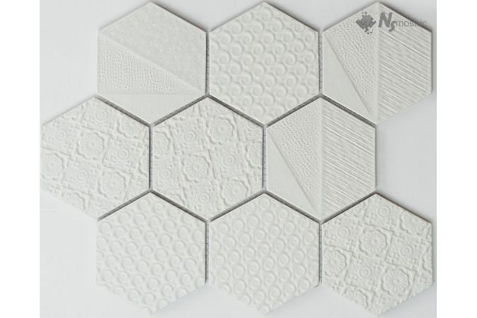 Фото Мозаика NS Mosaic R-329 керамика матовая 25,6x29,55см - 1