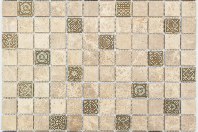 Мозаика NS Mosaic K-717 мрамор керамика матовая 29,8x29,8см