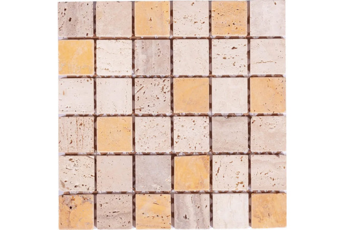 Фото Мозаика NS Mosaic K-718 камень матовая 30,5x30,5см - 1