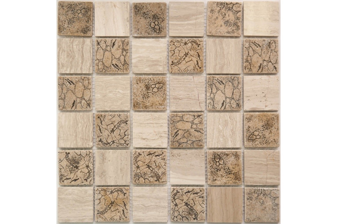 Фото Мозаика NS Mosaic KP-720 мрамор полированная 30,5x30,5см - 1