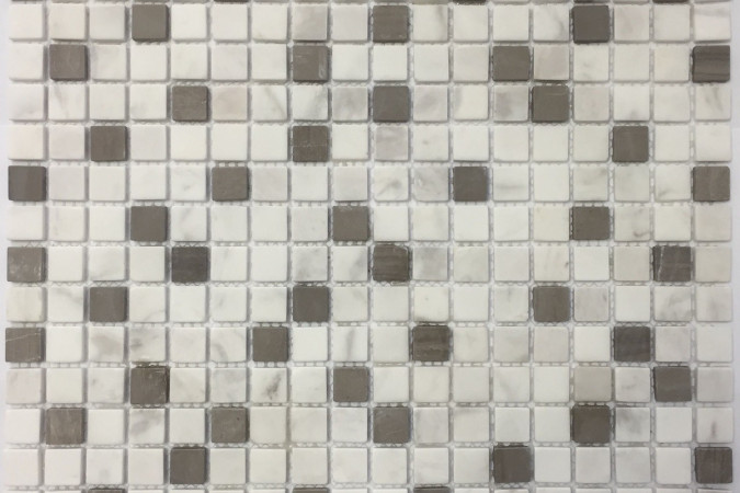 Мозаика NS Mosaic KP-742 мрамор матовая 30,5x30,5см