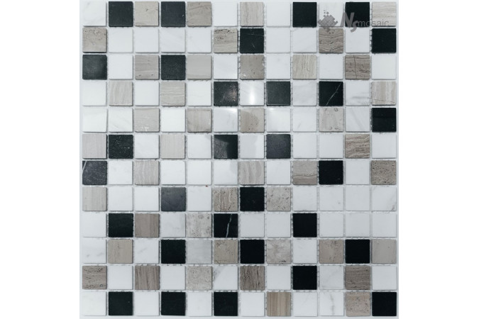 Фото Мозаика NS Mosaic KP-746 мрамор полированная 29,8x29,8см - 1