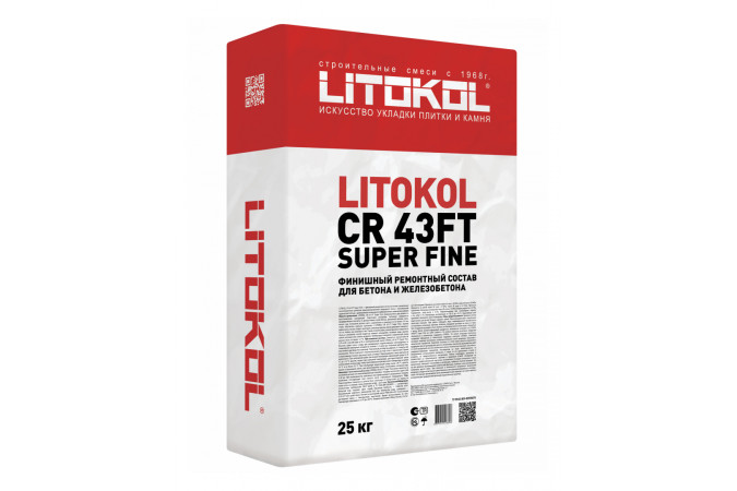 Фото Ремонтный состав LITOKOL CR43FT Super Fine,25кг - 1