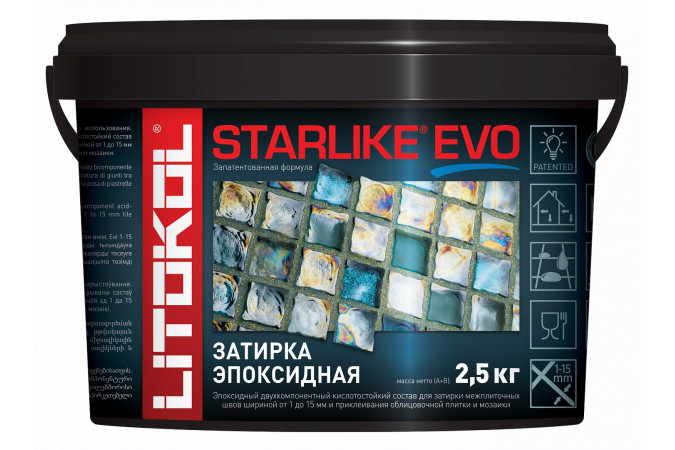 Фото Затирочная смесь STARLIKE EVO S.100 Bianco Assoluto 2,5кг - 1